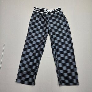 Hurley Kids Checkered Lounge Pants Elastic Waistband‎ Comfy Size 5/6